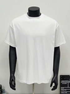 Cleanfit Loose Basic Short Sleeve round Neck Summer T-Shirt Mens Wear Breathable Cotton Youth Fashion Casual Pure Color