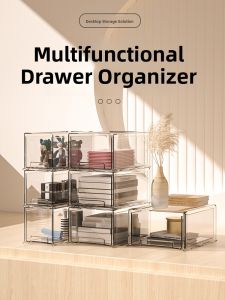 SHANGPINSHANGGE | Transparent Desk Organizer Box