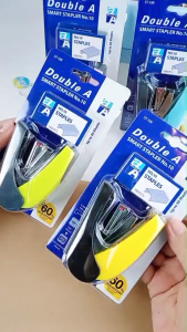 Double A เครื่องเย็บกระดาษ เบอร์ 10 รุ่นเบาแรงกด Smart Stapler (คละสี)
