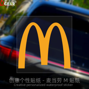 Miếng Dán Xe Phản Quang McDonalds M Tiêu Chuẩn Cho Xe Điện Kính Ô Tô Trang Trí Cá Nhân Chống Thấm Nước Miếng Dán