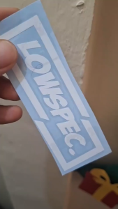 Lowspec Concept Stickers for Car Decals Lowered Build Lowlife Waterproof Sticker Vinyl Motors Decal Motor Cars