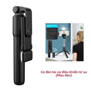 Gậy Selfie Bluetooth Đa Chức Năng Giá Đỡ Điện Thoại Di Động Có Thể Thu Gọn Với Tay Cầm Bằng Thép Không Gỉ Dùng Cho Video Trang Điểm Và Chụp Ảnh Di Động