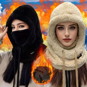 Mũ Len Giữ Ấm Mùa Đông Siêu Dày Có Dây Điều Chỉnh Dành Cho Nam Và Nữ Thích Hợp Cho Trượt Tuyết Đạp Xe Và Các Môn Thể Thao Ngoài Trời