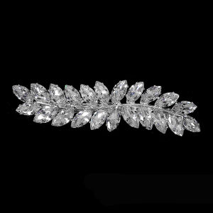 Kẹp Tóc Hoa Lá Zircon Thời Trang Nữ Cài Tóc Đính Đá Sang Trọng Phụ Kiện Trang Sức Dự Tiệc Hợp Xu Hướng