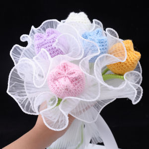 28cmx400cm Flower Wrapping Paper Pearl Wave Yarn Lace Mesh Florist Bouquet Packaging Paper ValentineS Day Wedding Party Gift Decor