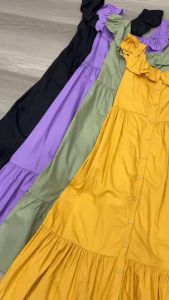 SV 6261 - Lavenia Dress | Silvervogue | Gaun Katun Midi Pakaian Wanita