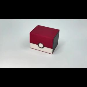 TCG Card Deck Box Trading Card Storage Box Holds 120+ Sleeved Cards PU Leather Card Box Suits CCG Magic Cards