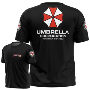 Hot Toys | Resident Evil Umarra Company T-shirt - Black Classic Logo Slogan 3D Printed Perfectly Suitable Game Enthusiasts Breathable Cool