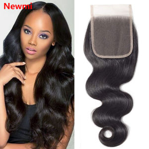 Body Wave 4x4 Lace Closure Swiss Transparent Lace Invisiblle Lace Closure Unprocessed Brazilian Human Hair Pre Plucked Hairline
