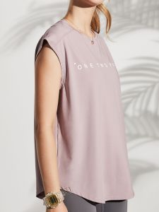 Fitness Loose Sleeveless Top Womens Sport YOGA Running Shirt Popular Summer Cover up T-Shirt Casual Sportswear
