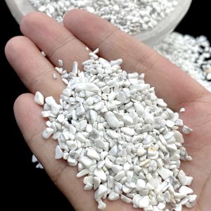 50g/100g/bag Natural Stone Howlite Material Crystal Gravel Stone Chips Ore Minerals Reiki Specimen Gemstones Aquarium Decor