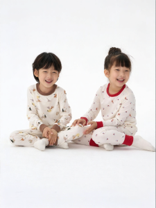 Q21 | Antibacterial Breathable Thermal Kids Underwear Set Tencel Cotton