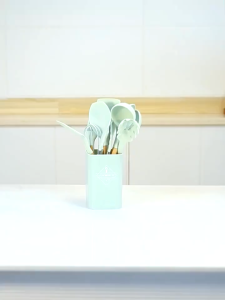 Spatula Peralatan Masak Sutil Pegangan Silikon Alat Masak Utensil Premium Kitchen Alat Masak Serbaguna Mocha