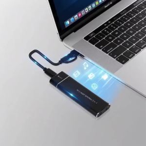 KEBIDUMEI Dual Protocol M2 SSD Case M.2 NVMe SATA SSD Enclosure Adapter 10Gbps USB Type C External Enclosure Support M B&M Keys