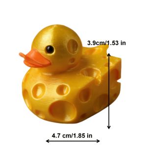A cheese duck figurine made with cheese as the element creatively designed to create a personalized atmosphere