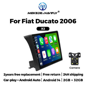 Android 15 IPS Touch Screen Car Radio For Fiat Ducato Peugeot Boxer Citroen Jumper 2 2006-2016 Carplay Stereo Multimedia Player