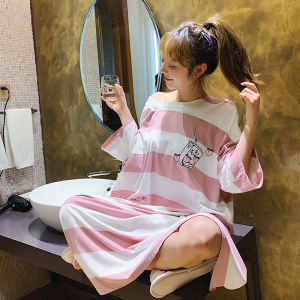 Fruit Summer Pure Cotton plus Size Loose and Cute Peach