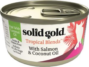Solid Gold Wet Cat Food Pate in Coconut Oil Healthy Canned Cat Food Pate with Real Chicken Vitamins & Minerals Canned Meals for Cats & Kittens 85g