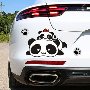 Car Body Large Size Stickers Rear Bumper Cover Scratches Sticker Flowers Car Waterproof Cover Panda Bumper Stickers