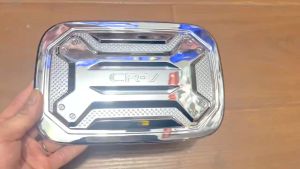 Ốp Nắp Bình Xăng Xe Honda CRV 2026-26 Form Mới Mẫu Nhựa ABS Mạ Crom Sáng Bóng Sẵn Keo Dán 3M