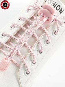 Leguan Lace-Free 56 Colors Sport Laces Non-Word Double Hole Buckle Elastic Reflective Point Tie-Free God