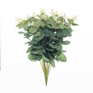 5/10Pcs Artificial Plants Silk Eucalyptus Leaf Wedding Bridal Accessories Clearance Home Room Table Decora Festival Wreath Gifts
