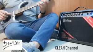 Smiger Deviser 30W Professional Electric Guitar Amplifier 8" Speaker 2 Input Gain