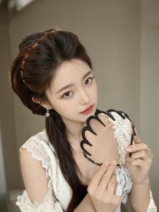 Mũ Lưỡi Trai Chống Trượt Cho Nữ 2024 Mẫu Mới Dụng Cụ Làm Đẹp Tóc Rửa Mặt Dụng Cụ Chỉnh Sửa Tóc Bằng Kính Trang Trí Đầu