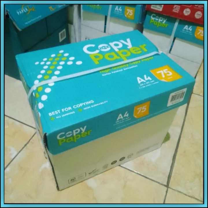 1 Dus Kertas HVS A4 75 Gram Copy Paper Isi 5 Rim