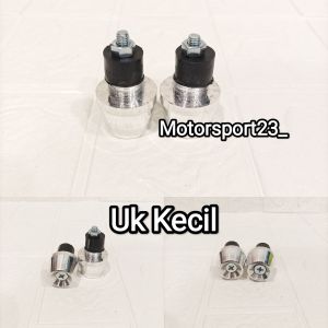 Jalu stang/ Bandul stang Aluminium model PCX Chrome jalu stang pcx chrome kecil sedang besar Universal/ bisa untuk semua motor Aerox Lexi Nmax Beat Vario Jupiter Supra Klx Ninja dll