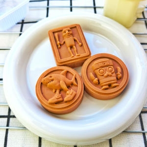 Cartoon Style Press Mold for Mooncakes Yams Skin Baking Tools Portable for Home Commercial Use Non-Stick ABS Material