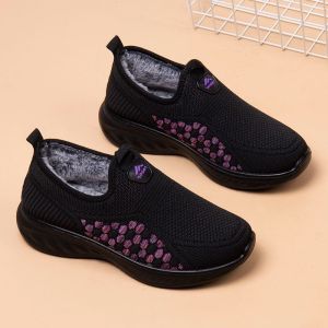 JIFANPAUL | Anti-Slip Soft Sole Winter Walking Shoes for Elderly Women