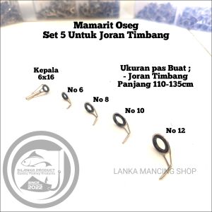 Mamarit Oseg Ring Guide Set 5 Untuk 1 joran Pancing