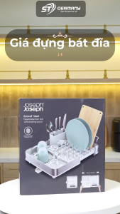 Giá đựng bát đĩa chính hãng Joseph Joseph 851692 tích hợp khe thoát nước điều chỉnh theo 3 vị trí SNT KITCHEN