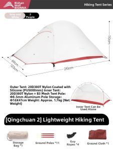 BSWOLF | Portable Lightweight Waterproof 2-Person Tent