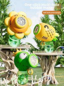 JIEBITU | Leakproof Automatic Rechargeable Fruit Shaped Bubble Machine Outdoor Toy