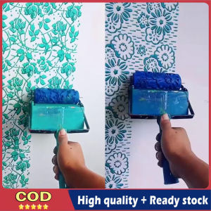 【In Stock+100% Original】Roller And Patterned Paint Machine Wall Tools 5" Rubber Roller Brush Tool Set 3D Pattern Wallpaper Room Decor Painting Machine