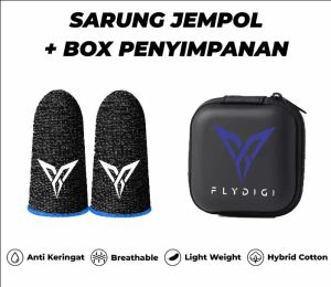 Bikin nyaman bermain game dengan sarung jempol  Bonus Box penyimpanan sarung jempol gaming anti lengket dan sangat responsif