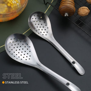 Stainless Steel Perforated Kitchen Spoon Molecular Cooking Caviar Colander Filter Kitchen Hot Pot Colander Cooking Spoon