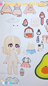 (40B)Bộ Avatar Sticker đồ chơi bóc dán đồ chơi montessori sáng tạo cho bé