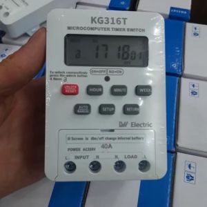 Công tắc hẹn giờ timer hẹn giờ Kg316T 40A 220v LWR 16 chương trình bật tắt thiết bị điện có khóa phím ổ cắm hẹn giờ công suất lớn