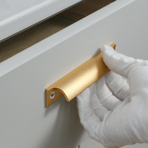 MetMe อลูมิเนียมอัลลอยด์ มือจับ มือจับประตู มือจับประตูอลูมิเนียม สีดำ ทอง doorknob