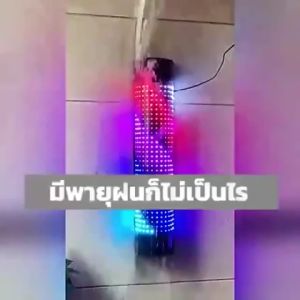 เสริมสวยไฟหมุน ร้าน ตัดผม เสริมสวย กันน้ำ สีสว่าง