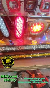 đèn led Bar Runlai 3 hàng bóng  chính hãng. đèn led trợ sáng siêu sáng 80cm12v24v dễ lắp đặt