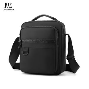 LouisWill Fashion Men Shoulder Bag Casual Lightweight Waterproof Travel Cross Body Bag Outdoo Handbag Multiple Pocket Large Sport Street Bags