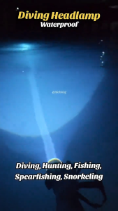 IPX8 waterproof high-brightness diving headlamp flashlight rechargeable waterproof headlamp rechargeable LED flashlight.