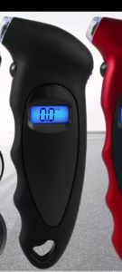 Digital Tire Gauge Checker LCD Display Air Pressure Car Van Motorcycle Bicycle (BLACK COLOUR ONLY)