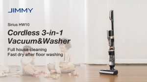 JIMMY Power Wash HW10 Cordless Dry Wet Smart Vacuum Cleaner & Washer LED Display Brushed motor Mop Vacuum Household