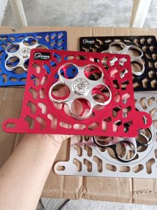 COVER RADIATOR SPINNER NMAX AEROX LEXI TUTUP KIPAS SPINER RADIATOR VARIASI MOTOR YAMAHA AEROX NMAX LEXI CNC ALUMINUM 3MILI