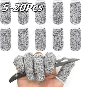 5-20Pcs Finger Cots Thumb Protector Anti-Cut Fingertips Finger Sleeve Flexible Resistant Protection Finger Cots DIY Kitchen Tool